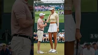 Interview Takes A Turn After Tall Golfer Makes Bold Move golf short tallwomen sports