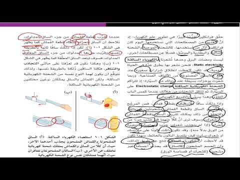 حل أسئلة و شرح الكهرباء الساكنة كتاب الفيزياء الصف العاشر المنهاج العماني