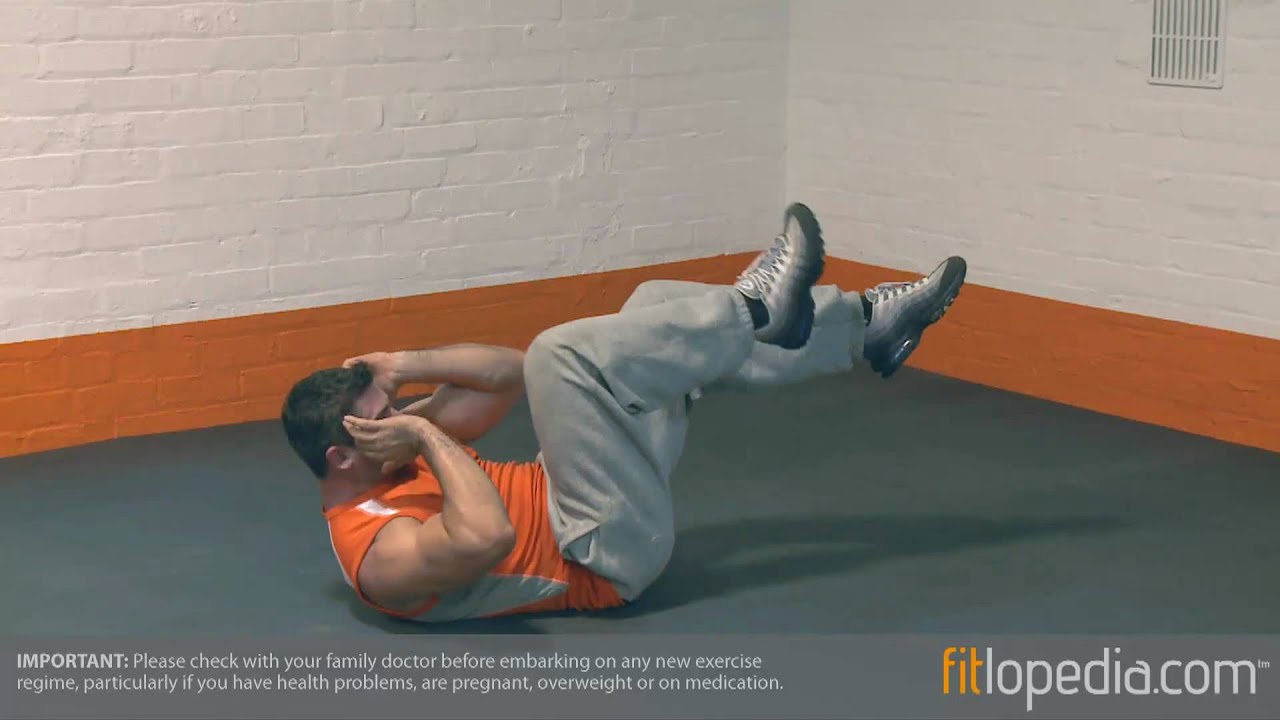 Elbow To Knee Oblique Crunch Youtube