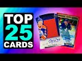 My top 25 hockey cards  sports card collection showcase  2022 edition