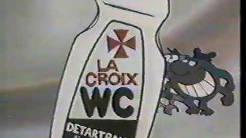 French Toilet Cleaner Advert - La Croix WC (1980s)
