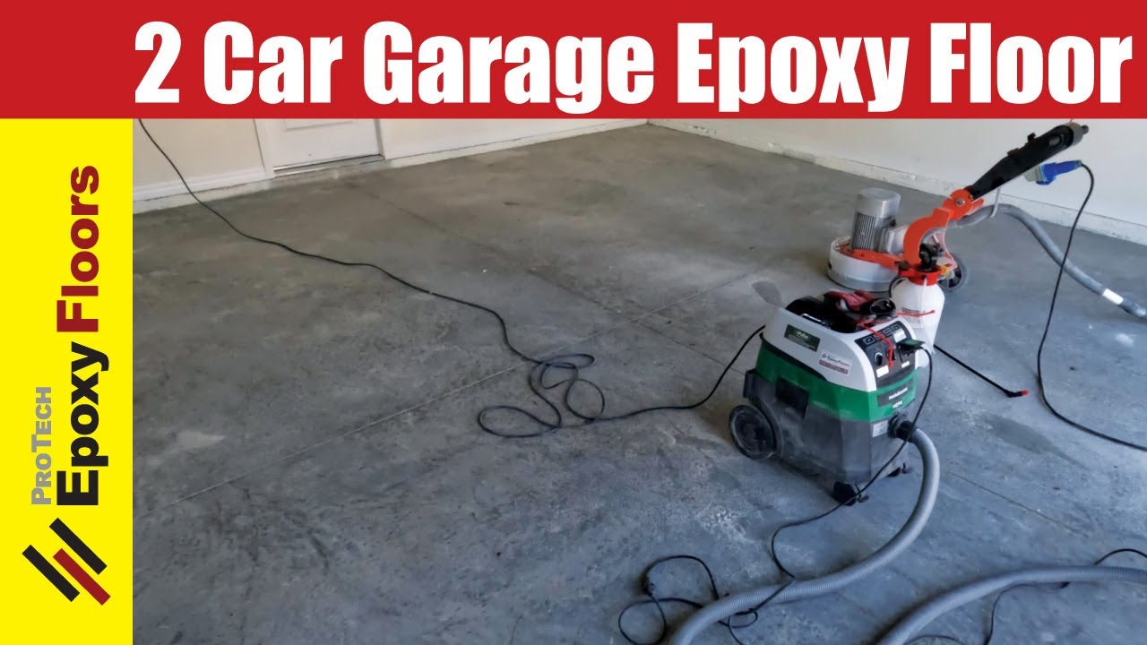 2 Car Epoxy Floor Baseboard Finish - YouTube