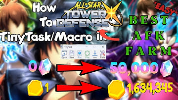 How To TinyTask/Macro ASTD X | The Best Afk Farm!
