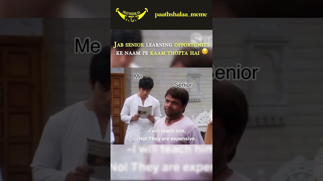 Jab Senior "Learning Opportunity" Keh Ke Kaam Thopta Hai 😤💼 