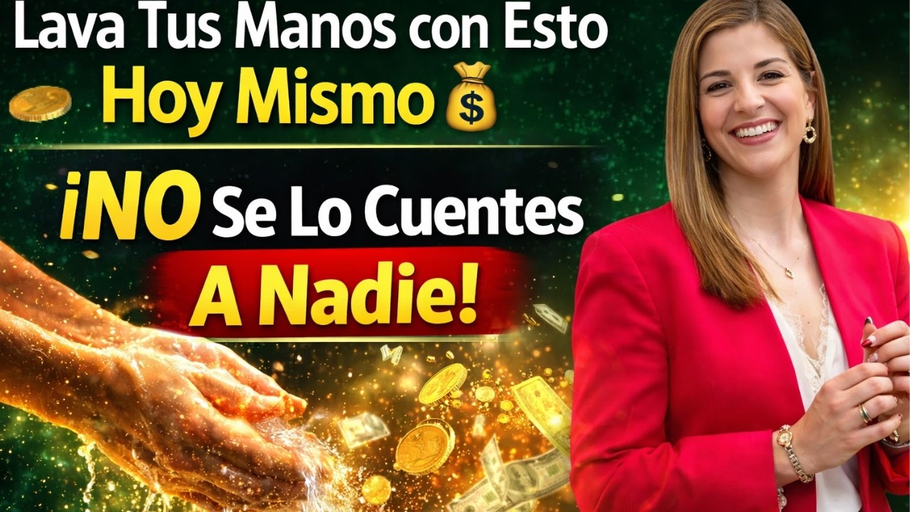 LAVA Tus Manos con ESTO Hoy y Atrae MUCHO Dinero 💰 | Inspirado en Marian Rojas Estapé