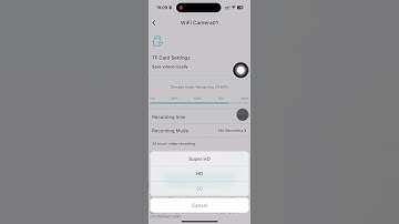 Memory card recording resolution setting O-KAM Pro App Video Guide:
