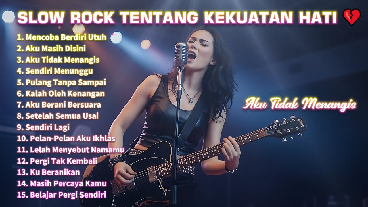 SLOW ROCK TENTANG KEKUATAN HATI 💔 Aku Tidak Menangis