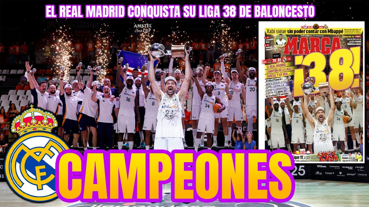 EL REAL MADRID GANA LA LIGA DE BALONCESTO | EL BARÇA VOLVERÁ AL SPOTIFY ...