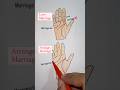 Love Marriage ❤️ or Arrange Marriage | Marriage lines #palmistry #art #drawing  palmistry astrology