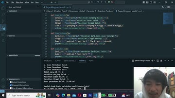 Contoh Coding Pemrograman Rumus Luas Bangun Ruang - Tugas Modul 1 Praktikum Pemrograman Komputer