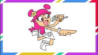 Ami Onuki | Hi Hi Puffy AmiYumi | Cartoon Drawing