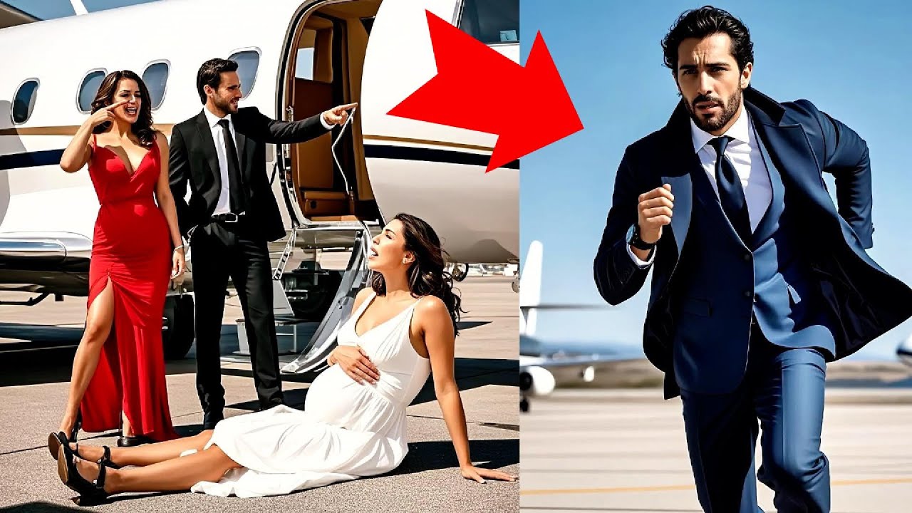 Caos en el aeropuerto: el esposo la empujó… y un millonario tech la llamó su esposa