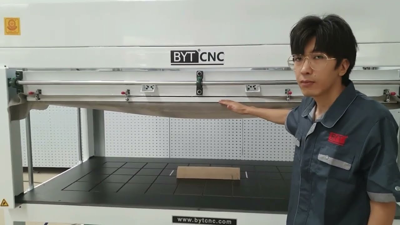 BSF 2513B multi function membrane vacuum press machine with On-site English commentary from BYTCNC