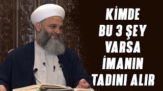 Kimde bu 3 şey varsa imanın tadını alır 