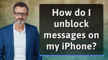 How do I unblock messages on my iPhone?