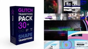 Glitch Transitions Pack 4K - DaVinci Resolve Templates