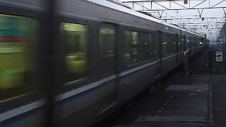 JR西日本 琵琶湖線 初発列車「米原行き」大津駅5:09到着