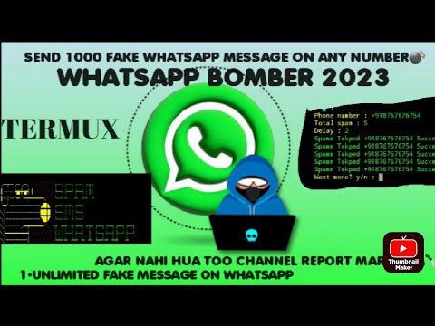 WhatsApp Bombing 2023 | How to send unlimited messages on any whatsapp number | using TERMUX in 2023