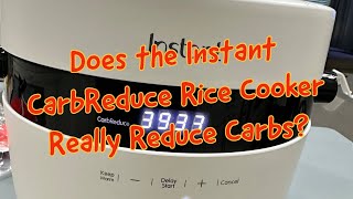 Instant Rice Cooker. Really Reduces Carbs? Instant 20-Cup Rice Cooker, Rice & Grain Multi-Cooker