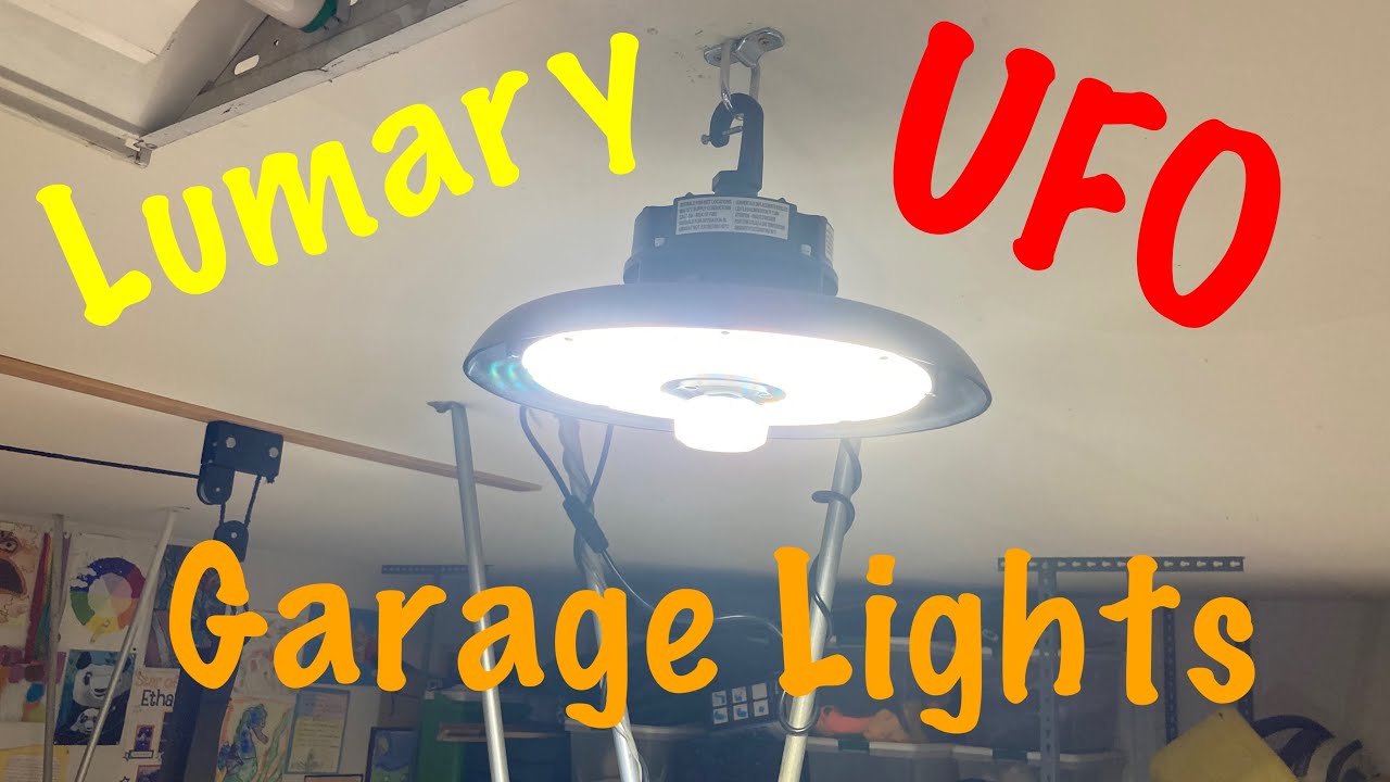 Lumary UFO High Bay Garage Lights.  Replace My Old Fluorescent Tubes!  SO MUCH BETTER!