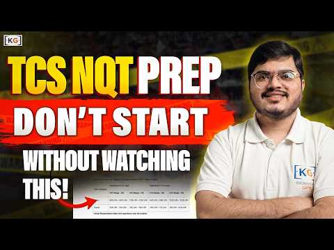 TCS NQT 2026: Don't Start Preparation Without Watching This! 🛑 (Prime/Digital/Ninja Roadmap)