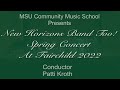 New Horizons Band Too! Spring Concert at Fairchild 2022