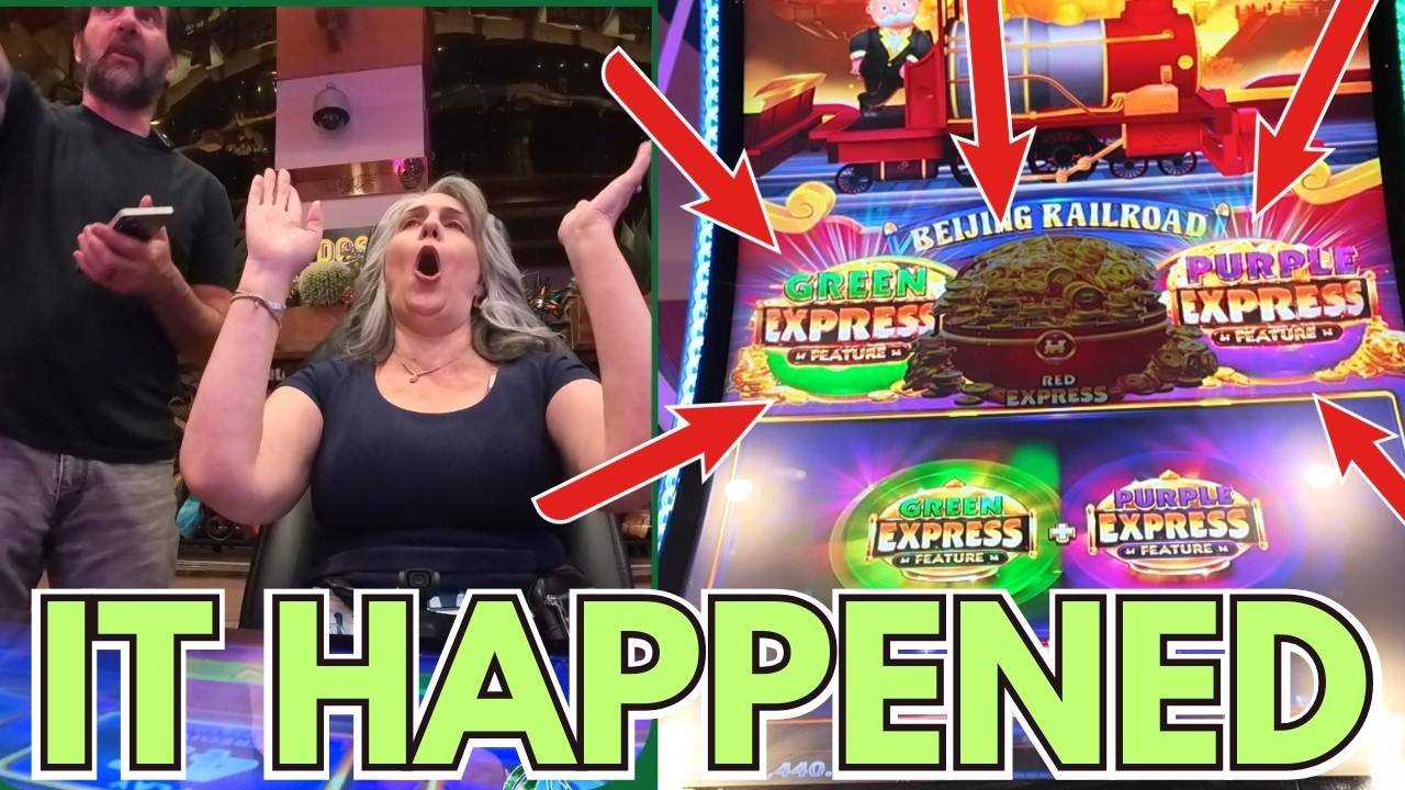 GOLD! Monopoly Train Express #slotsmachine  #slots #casinoslots