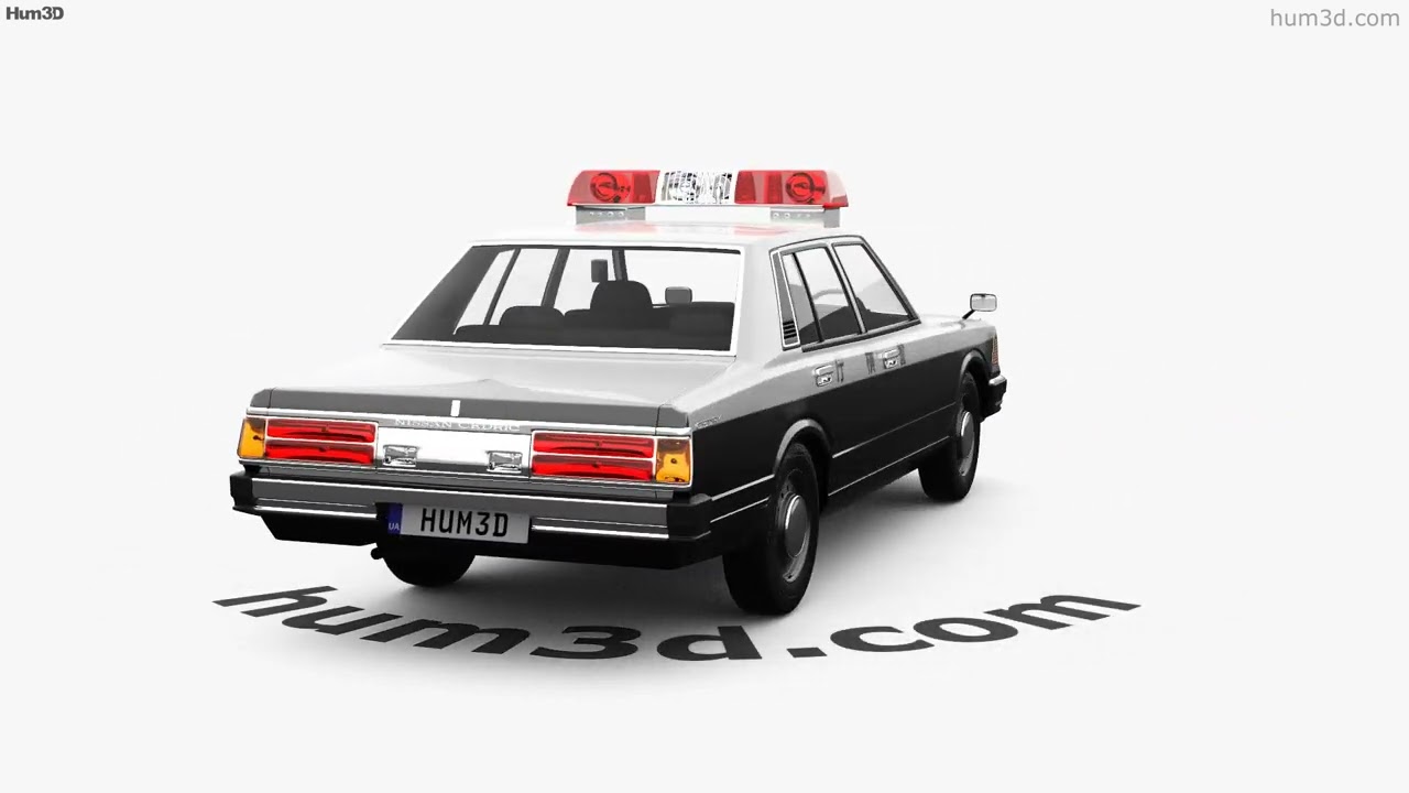 1/24 Scale Western Police Series No.09 - 430 Cedric Sedan Patrol Car Model, Imported From Japan - View #9
