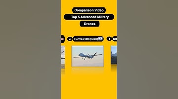 Comparison : Top 5 Advanced Military Drones #shorts #comparison