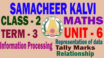 2nd Std Samacheer Maths Term 3 Unit 6 Information Processing