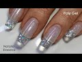 Crystal Manicure / Nail Extension With Poly Gel / Наращивание на верхние формы Поли Гелем / Manicure