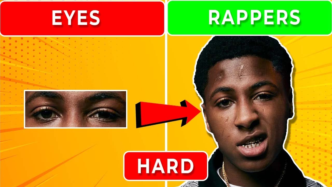 Guess The Rapper By Their EYES ⭐👀👁‍🗨 | 99% will Fail | HARD VERSION | Rap Quiz 2024 |