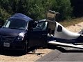 Plane Crash Into A Car Killing One; Injuring 5