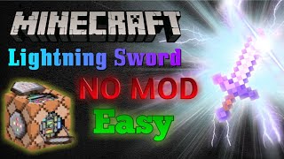 Tutorial cara membuat Pedang Petir!!1! || Minecraft V1.16 Indonesia 2020