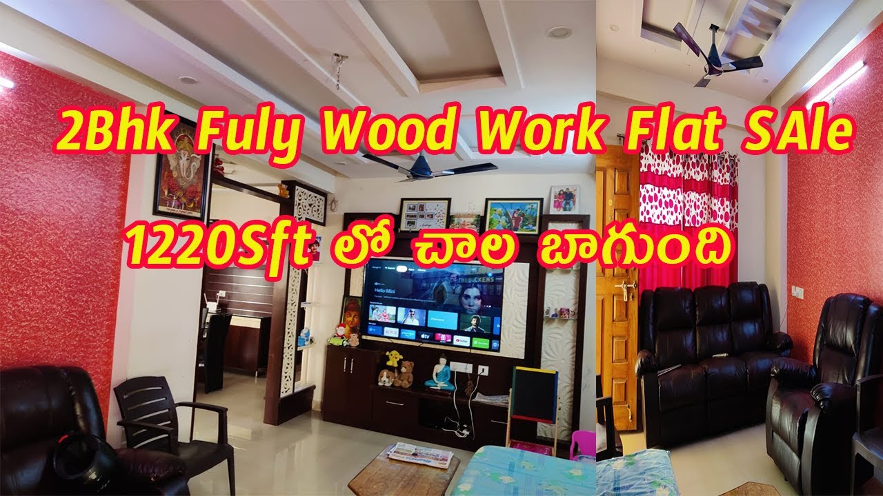 2BHK Fully Wood Work flat For sale Kukatpally Pragathinagar 2Bhk