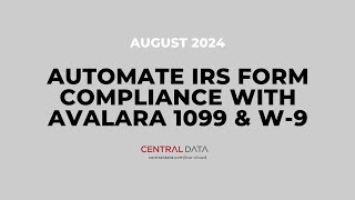 Automate IRS form compliance with Avalara 1099 & W-9
