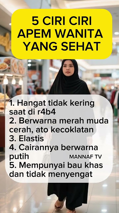 5 Ciri Apem Wanita Yang Sehat