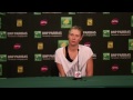 Maria Sharapova Third Round Press Conference