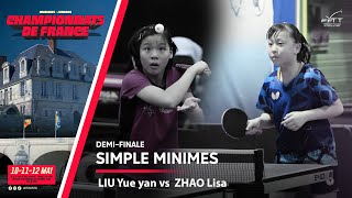 ZHAO Lisa vs LIU Yue yan | 1/2 | FRANCE MINIMES 2024