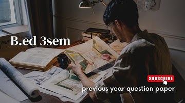 Bed 3rd sem question papers Gulbarga university( watch in 1080 p)