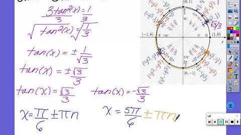 7-3 Solving Trig Equations