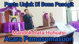 #adatbatak  MANDOK HATA HUHUASI DI PESTA PAMASUMASUON || DI BONA PASOGIT SAMOSIR.