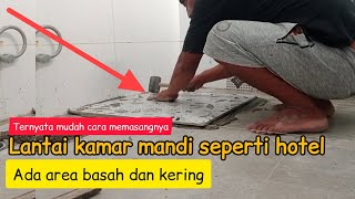 BATHROOM WET AND DRY AREA ‼️install the bathroom floor like a hotel