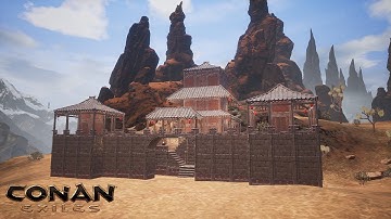 HOW TO BUILD A CHINESE FORTRESS [SPEED BUILD] - CONAN EXILES