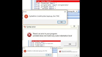 Important Note : Invalid syntax Error