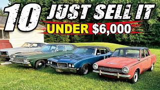 10 Classic Cars & Trucks Nobody Wants Selling Under $6,000 Right Now