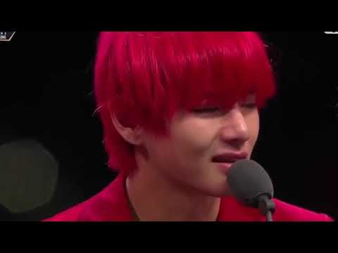 181214 Bts V Crying Because Of Daesang Mama 2018 In Hong Kong