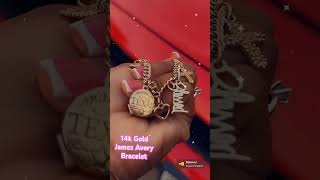 My 14K Gold James Avery Bracelet finally started one! #jamesavery #14karatgold #gold #jewelry