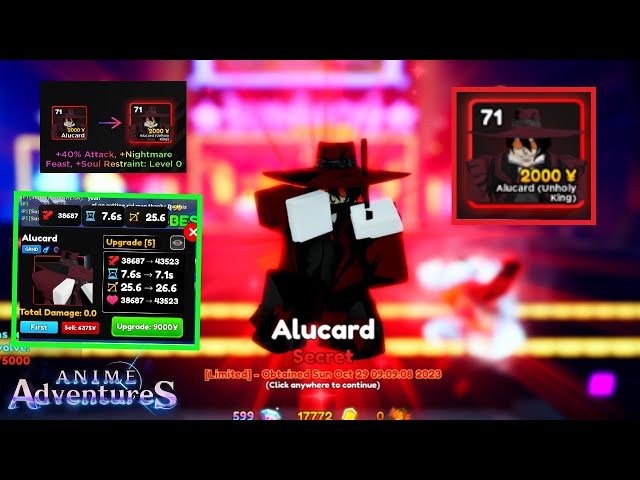 Showcasing New EVOLVED Secret SHINY Alucard Unholy King is the