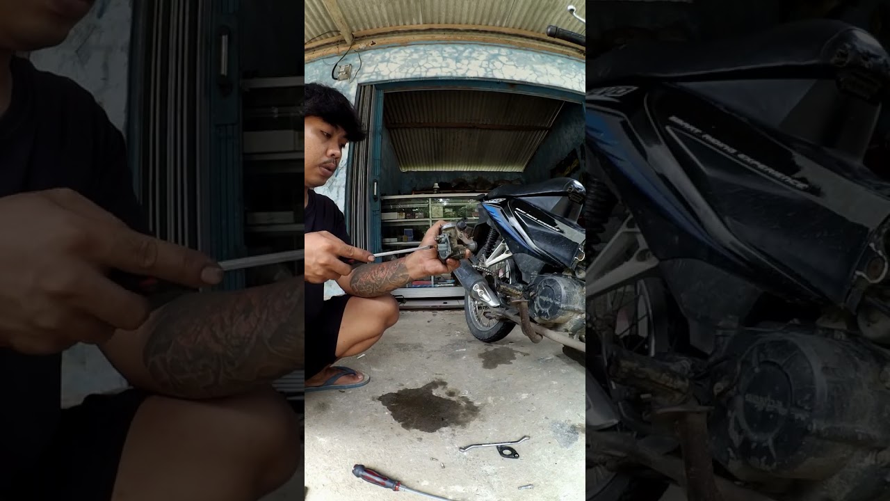 Servis karburator motor revo absolute 